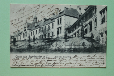 Ansichtskarte AK Gruß aus Saarbrücken 1904 Heilstätte Sonnenberg Gebäude Architektur Ortsansicht Saarland
